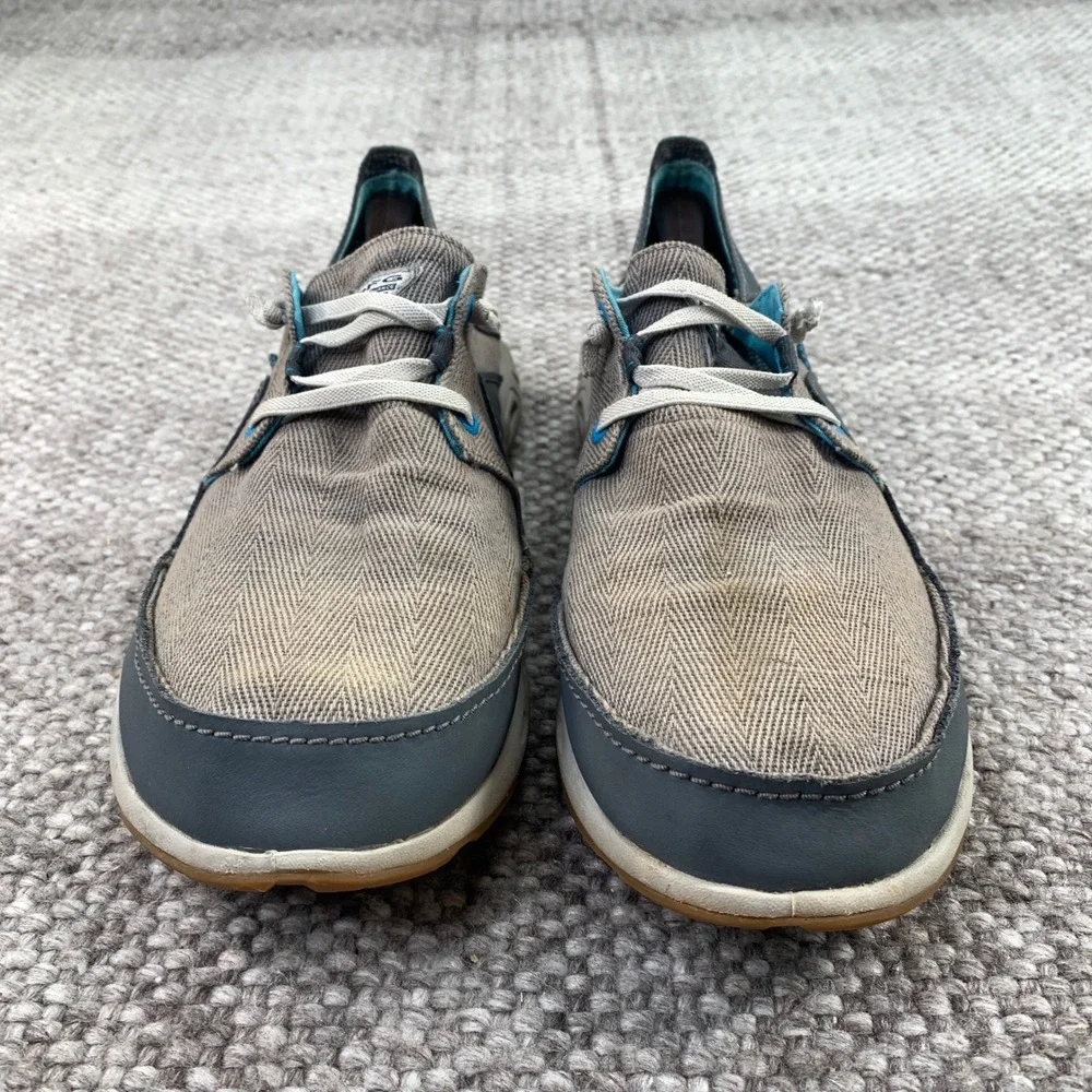 Columbia PFG Bahama Vent Boat Shoes Mens 12 Grey Blue BM0099-053